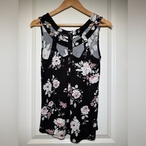 Maurice’s women’s cage front floral‎ tank top
